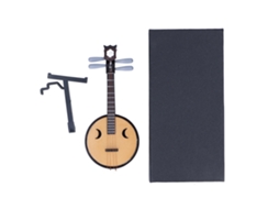 Modelo De Zhongruan Chinês 1:4 14cm/5.5pol Instrumento Tradicional Clássico Brinquedo Com Cabo Confortável