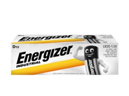 Pilhas ENERGIZER Alcalina Industrial LR20 D (12 Unidades)