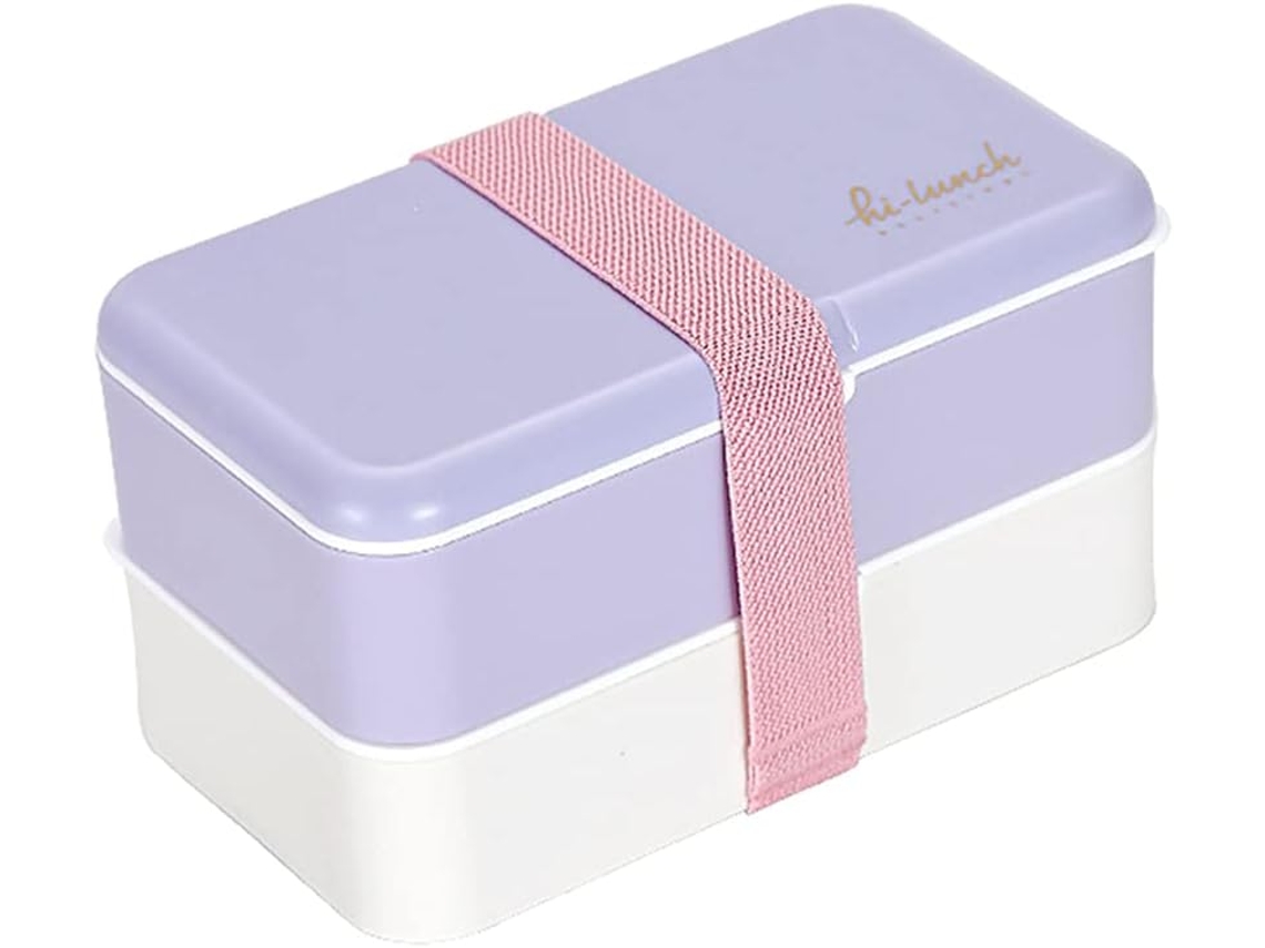Pangboer Lancheira Empilhável, Design Moderno Estilo Bento, Conjunto De Talheres Integrado E Fecho Nylon, Caixa De