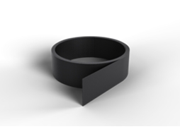 Faixa de Plástico em Rolo Preto 3 X 260 Cm Por Peça WOVAR