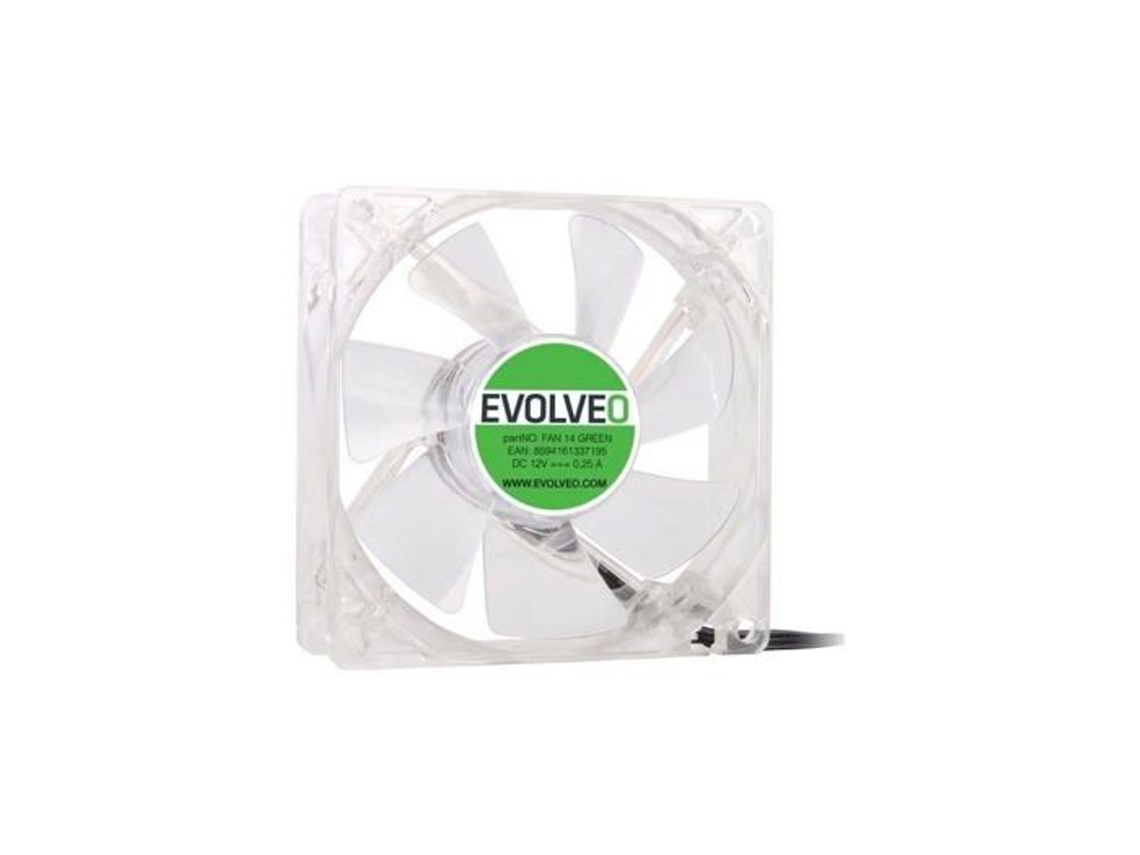 Resfriamento Ventilação Refrigeração Líquida Evolveo Ventilador 14 Verde Ventilador 14l1gr