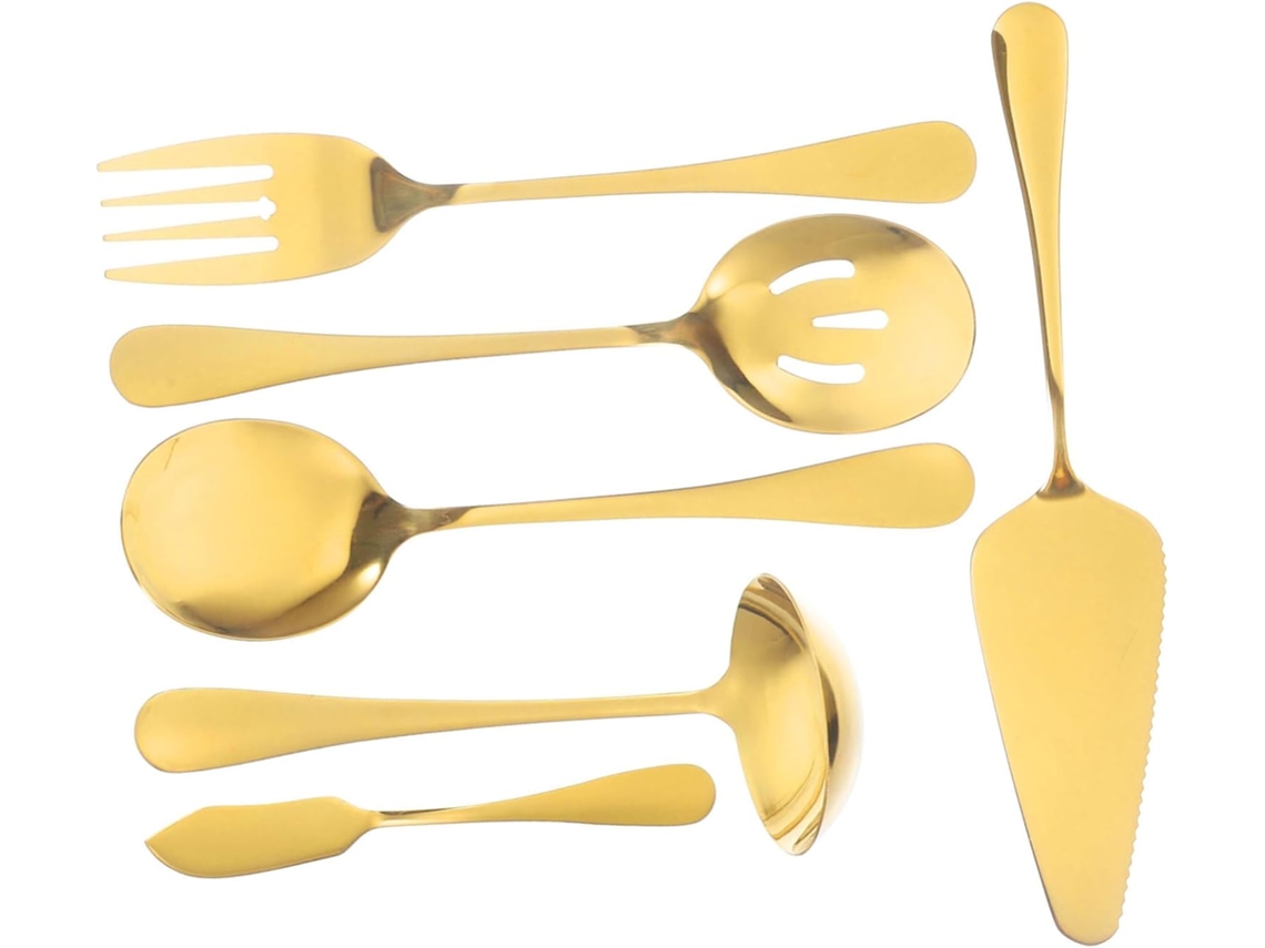 Conjunto De Talheres De Aço Inoxidável, 1 Conjunto, Colheres De Servir