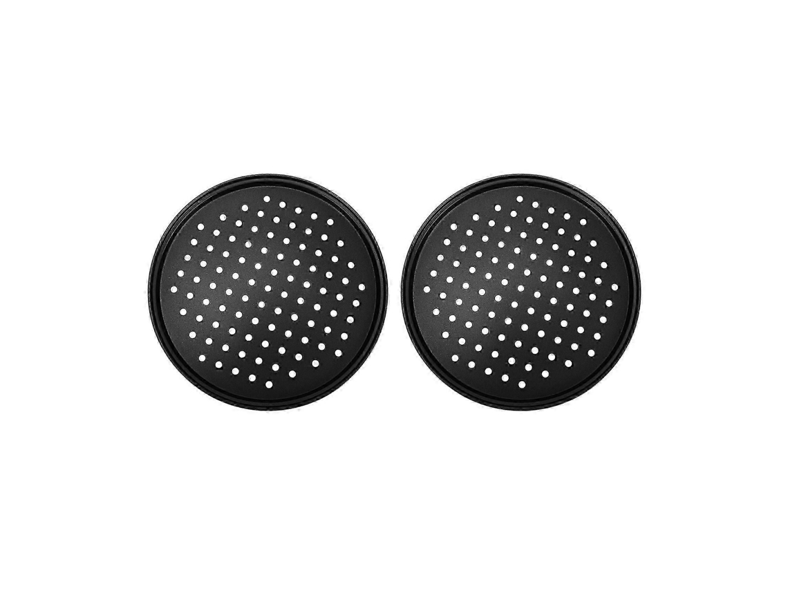 Conjunto com 2 formas de pizza perfuradas de 28 cm (11 polegadas), em aço carbono com revestimento antiaderente e acessórios de limpeza - Bom