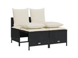 Garden Sofa Set, Garden Sofa Sets Vidaxl Preto Rattan / Vime (n/a)