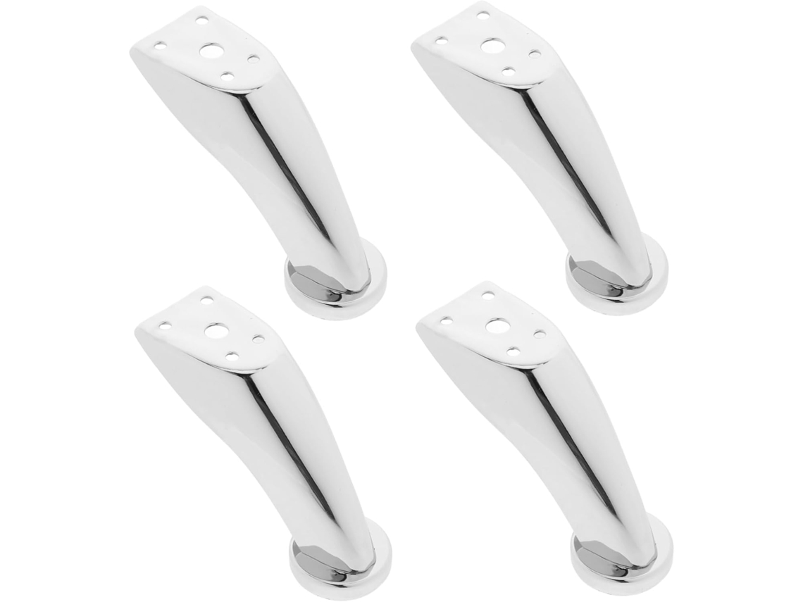 Pés De Metal Reforçados Para Móveis Popetpop, Conjunto De 4 Peças, Para Sofá, Armário, Mesa De Centro, Cômoda E Banco, 4