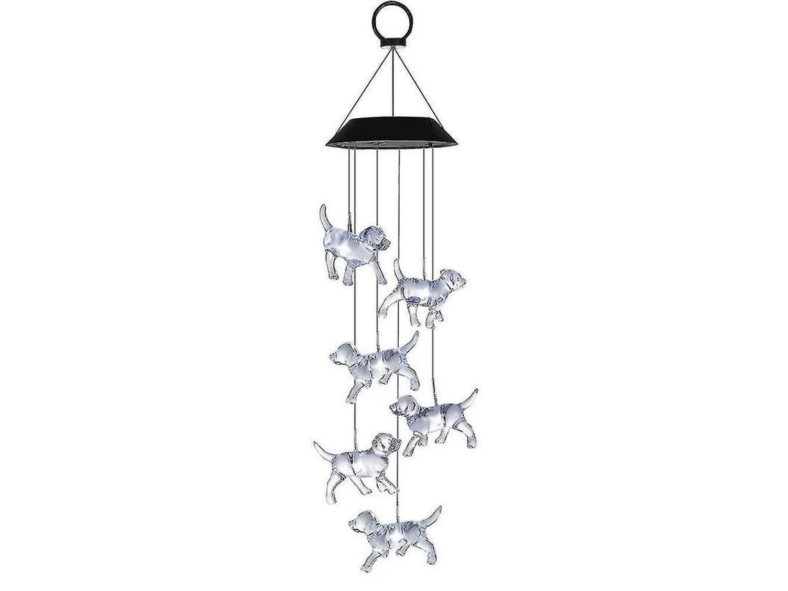 Campana De Viento Solar Con Luz Cálida Impermeable Para Jardín Patio Decoración Hogar Fiesta 2025