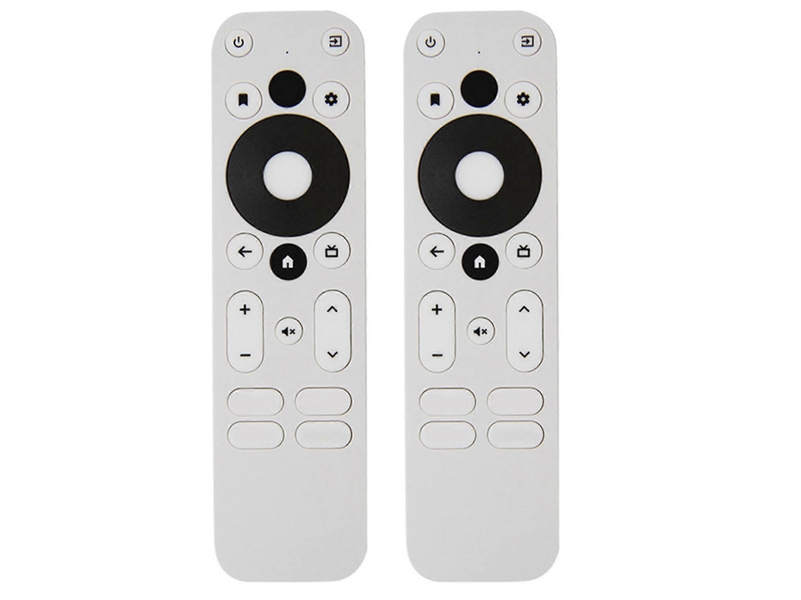 2 Controles Remotos de Voz de Substituição para Mecool Km2 Km2 Plus Onn Android 4K UHD TV Box Bluetooth - Branco