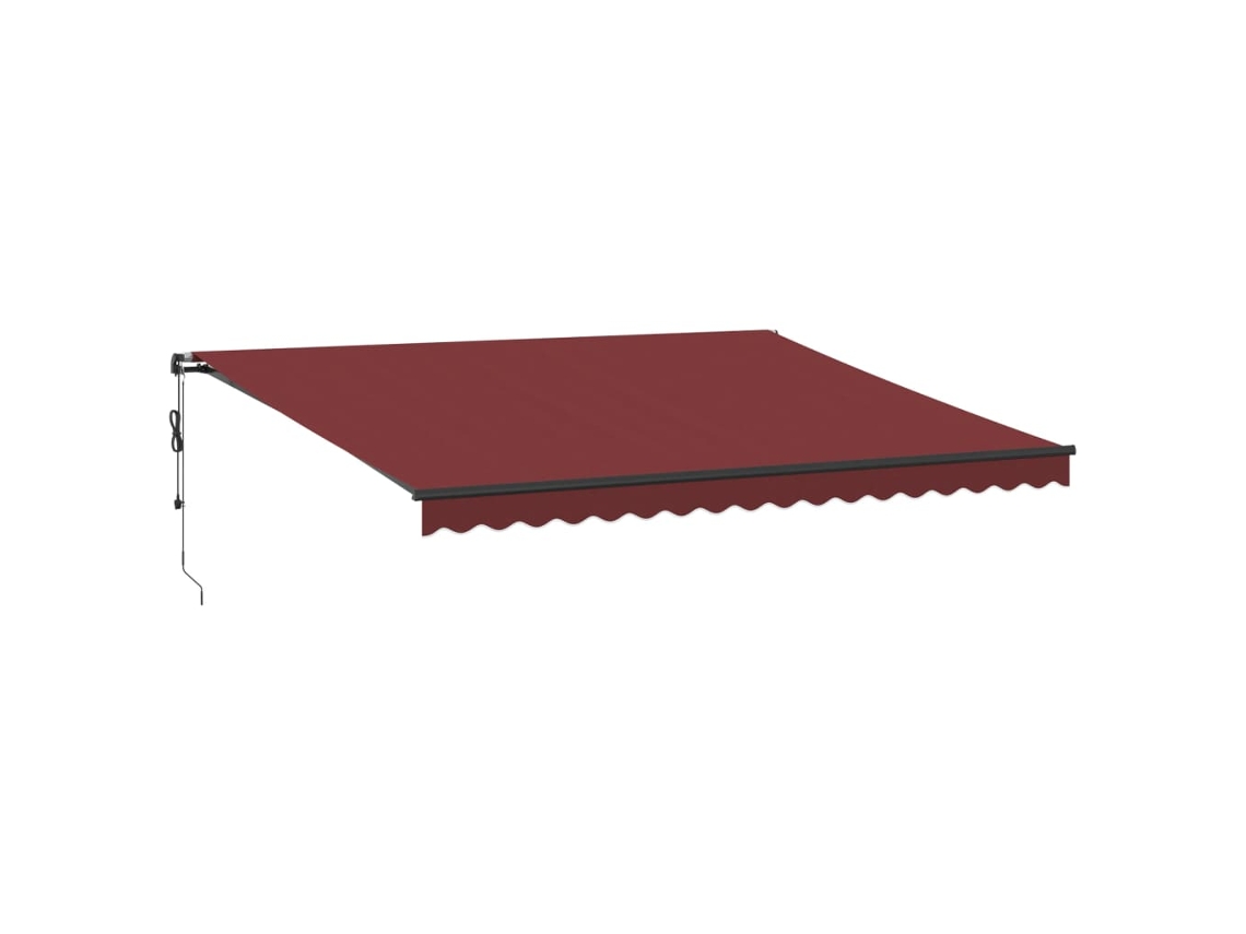 Retractable Awning, Retractable Awnings Vidaxl Burgundy Tecido (450 X 350 Cm)