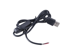 Lurelia Cabo Usb, Dc5v, 2pin, Indicador Led, Iluminação Preto