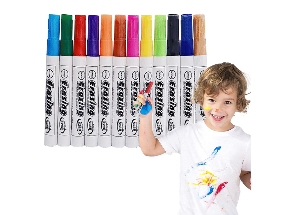 Mali caneta Mágica de Pintura com Água Flutuante Apagável para Crianças e Ensino 8/12 Cores