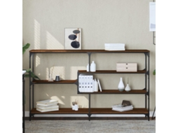 Vidaxl Mesa Consola 160x32x95 Cm Derivados Madeira Carvalho Castanho