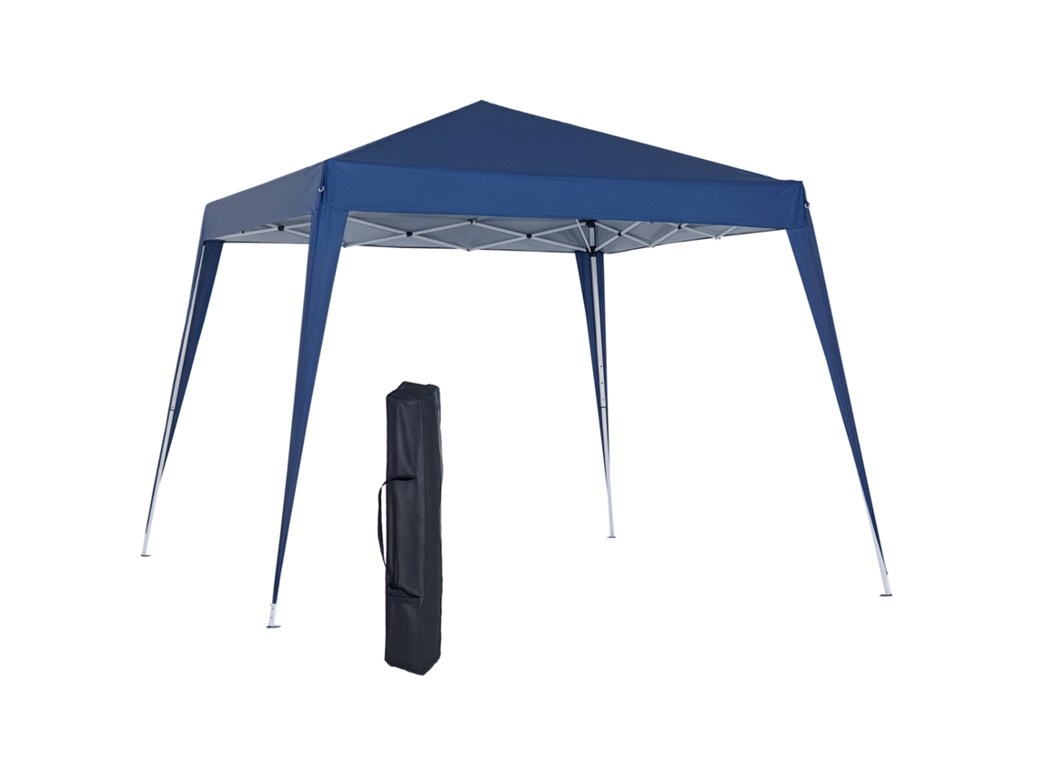Gazebo Dobrável com Altura Ajustável, Anti UV e Impermeável 3x3m Azul S/MARCA