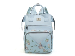 Mochila Maternal, Mochila para Fraldas Fofa com Compartimento Térmico para Mamadeira, Bolsa para Fraldas SPQMENT (azul)