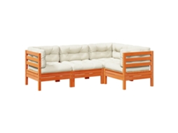 Garden Sofa Set, Garden Sofa Sets Vidaxl Marrom Madeira De Pinho (n/a)