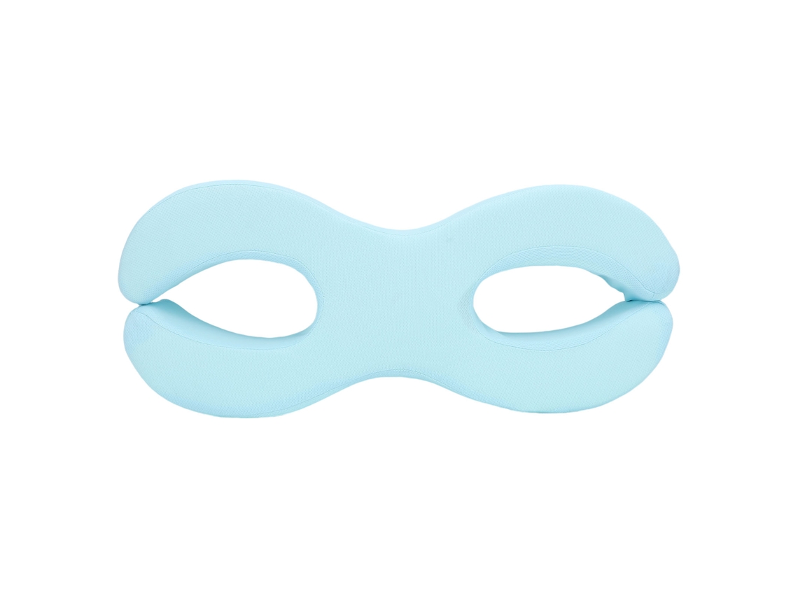 Travesseiro Ergonômico Azul para Dormir de Lado 6cm