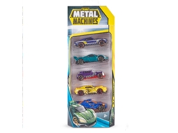 Metal Machines Pack 5 Veículos ZURU (Idade Mínima: 3 anos)