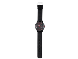 Reloj Analógico Para Hombre De Cuero Silicona Con Dial Redondo Y Movimiento De Cuarzo