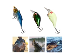 Kit 94 Iscas Pesca Bass Truta Salmão Acessórios