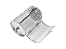 KOFIHETY Cesta de aço inoxidável de 12 x 18 cm para forno, assar nozes, amêndoas, amendoim, churrasco e grelha.