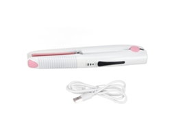 Prancha De Cabelo Usb 25w Íons Negativos Rápida Portátil Cerâmica Para Todos Os Tipos De Cabelo