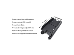 Suporte para Cpu Móvel com Rodas Ajustável Universal para Torre S/MARCA