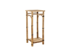 Mesa Lateral para Telefone em Rattan Natural, 36x36x85cm ALEXANDRA HOUSE LIVING