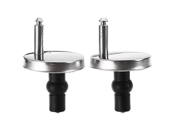 Repuesto de Bisagras para Asiento de Inodoro, con Tornillos, Acero Inoxidável, Piezas de Goma S/MARCA