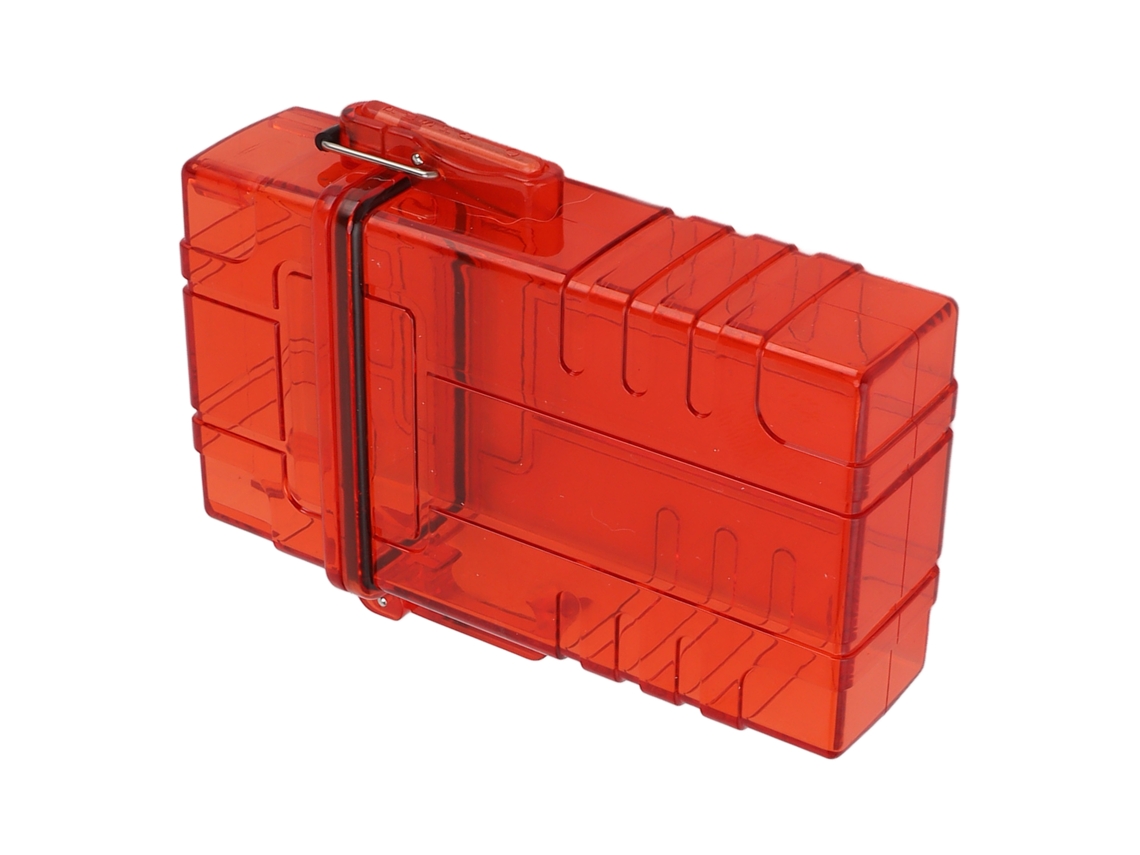 Cigarette Case (sealed Waterproof Transparent Red) Eoocoo