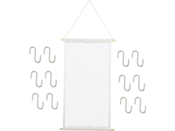 Conjunto de 10 cabides GOKOCO redondos em plástico branco
