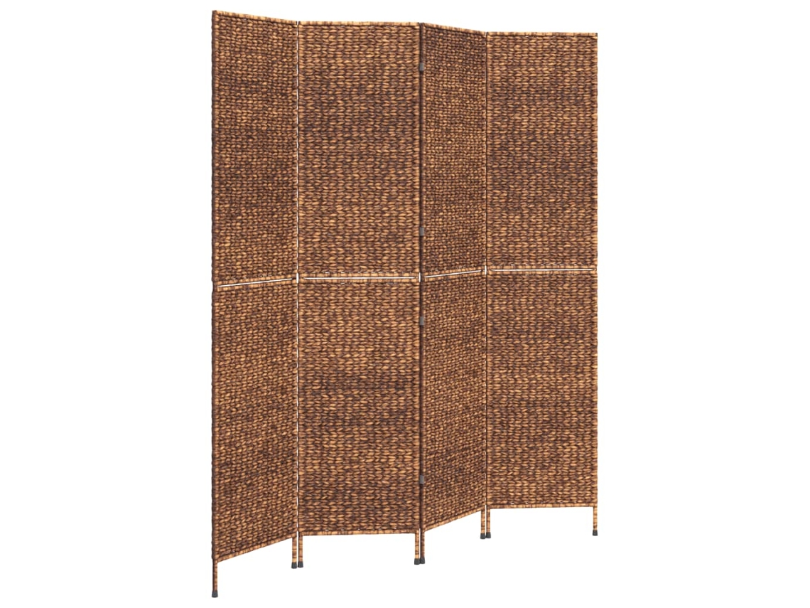 Biombo VIDAXL Marrom Jacinto de água (163x180 cm)