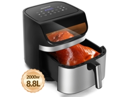 Fritadeira Sem Óleo Aigostar Omni Cook 8.8l 2000w Toque Led+janela De Visualização 12 Menus Pré-programados
