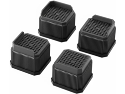 Conjunto De 4ou 8 Roldanas Para Portas Armário Deslizantes, 57mm, Em Plástico Abs Preto Com Chanfro, Rodízios Para