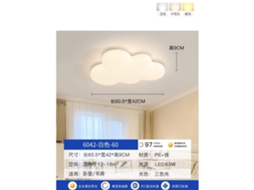 Laxiscreed Candeeiro De Tecto Led Para Quarto De Crianças Com Luz De Espectro Total E Ø60cm