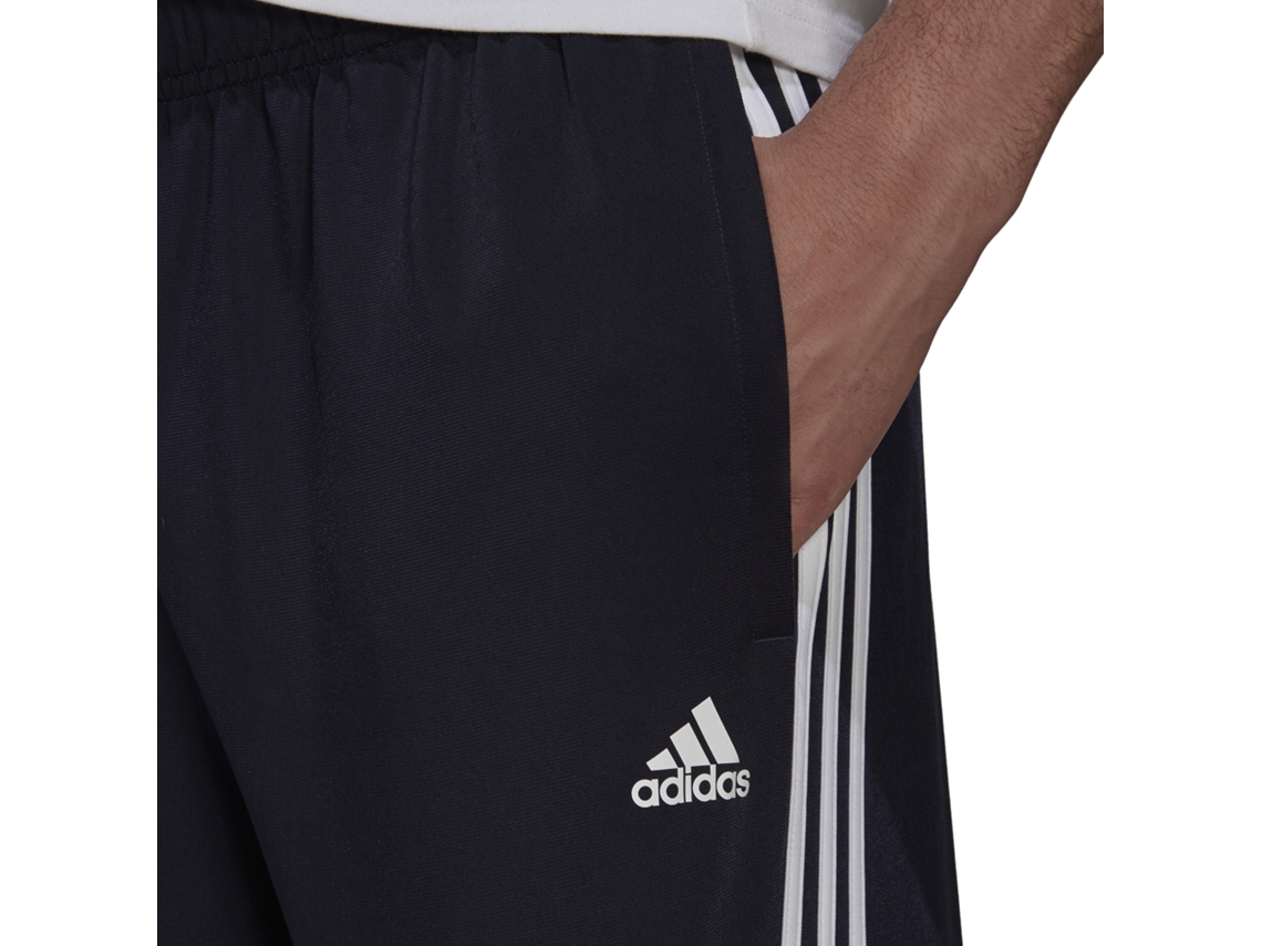 Calças Adidas Primegreen Essentials Warm-Up Tapered 3-Stripes (Tam: XL)