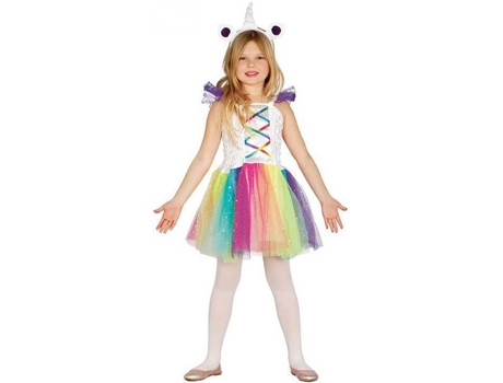Fato de Menina  Unicórnio Multicolor (Tam: 7 a 9 anos)