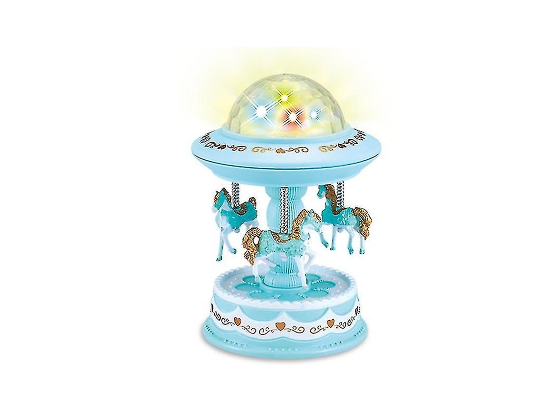 Caixa de Música Carrossel com Lâmpada de Projeção para Presente de Natal e Casamento AQUAFORGE