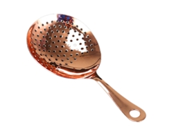 Coador Profissional Julep Comfort Grate Com Cabo Ergonômico Em Aço Inoxidável 304, Colher Coadora Para Coquetéis, Dourado, Rosa
