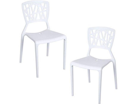 Pack 2 Cadeiras  Delta (Branco - 41 x 84 x 49 cm - Polipropileno)