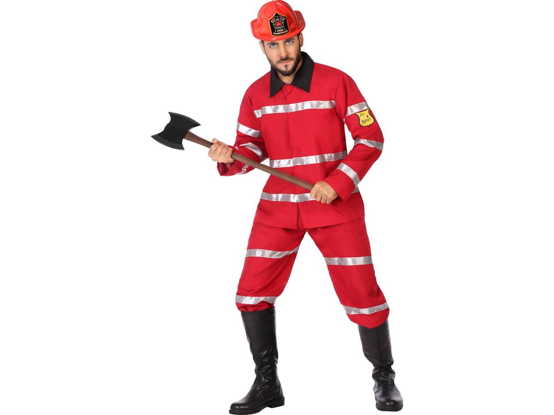 Fato de Homem DISFRAZZES Bombeiro (Tam: M/L)