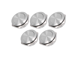 Interruptor De Botão De Topo Plano Inox Impermeável Terminal Parafuso 5pcs Acessórios Elétricos 0-220v