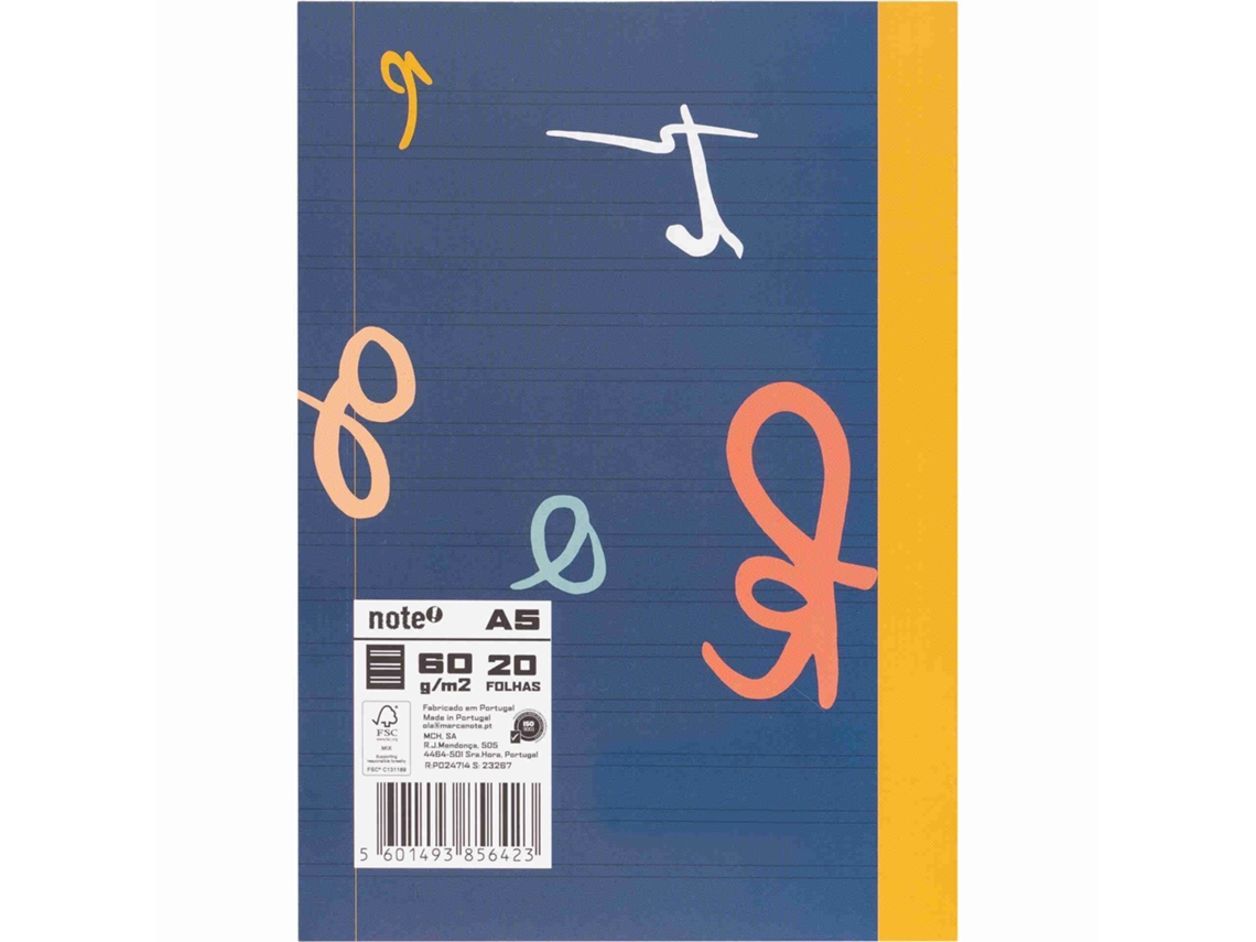 Caderno Agrafado 2 Linhas A5 Note!