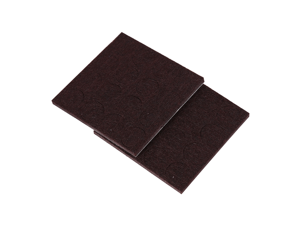 Laxiscreed Almofadas De Feltro Redondas Para Pernas De Móveis, 18mm, 32 Peças, Castanho, Autoadesivas E Resilientes