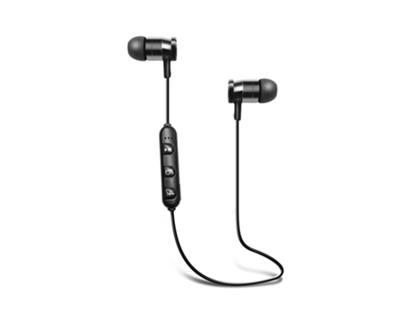 Auscultadores Bluetooth S/ Fios Stereo Bat Pretos 