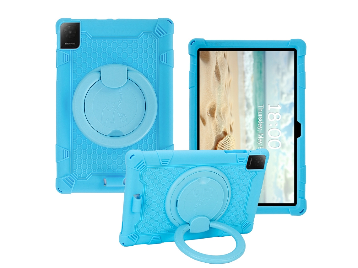 Capa Hibbent Para Tcl Tab 10l Gen 4 10,1 Polegadas Azul Celeste