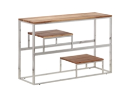 Console Table, Console Tables Vidaxl Prateado Aço Inoxidável (n/a)