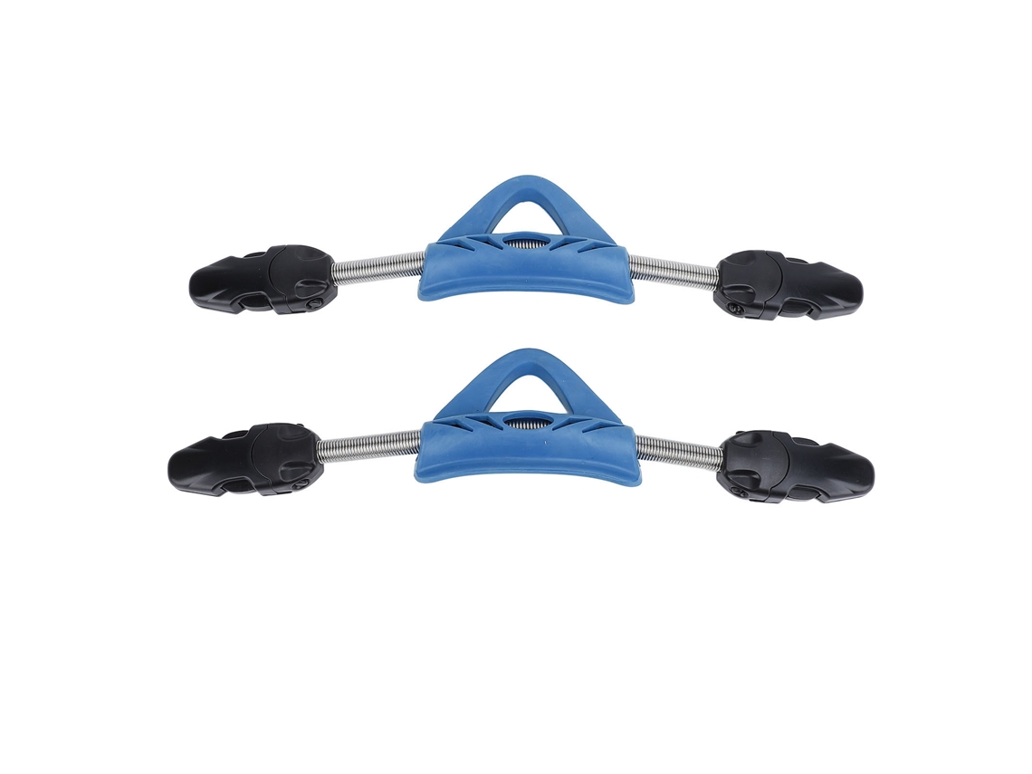Junli cinta Pé de Mergulho Aço Inox com Fivela Rápida Azul S 2pcs
