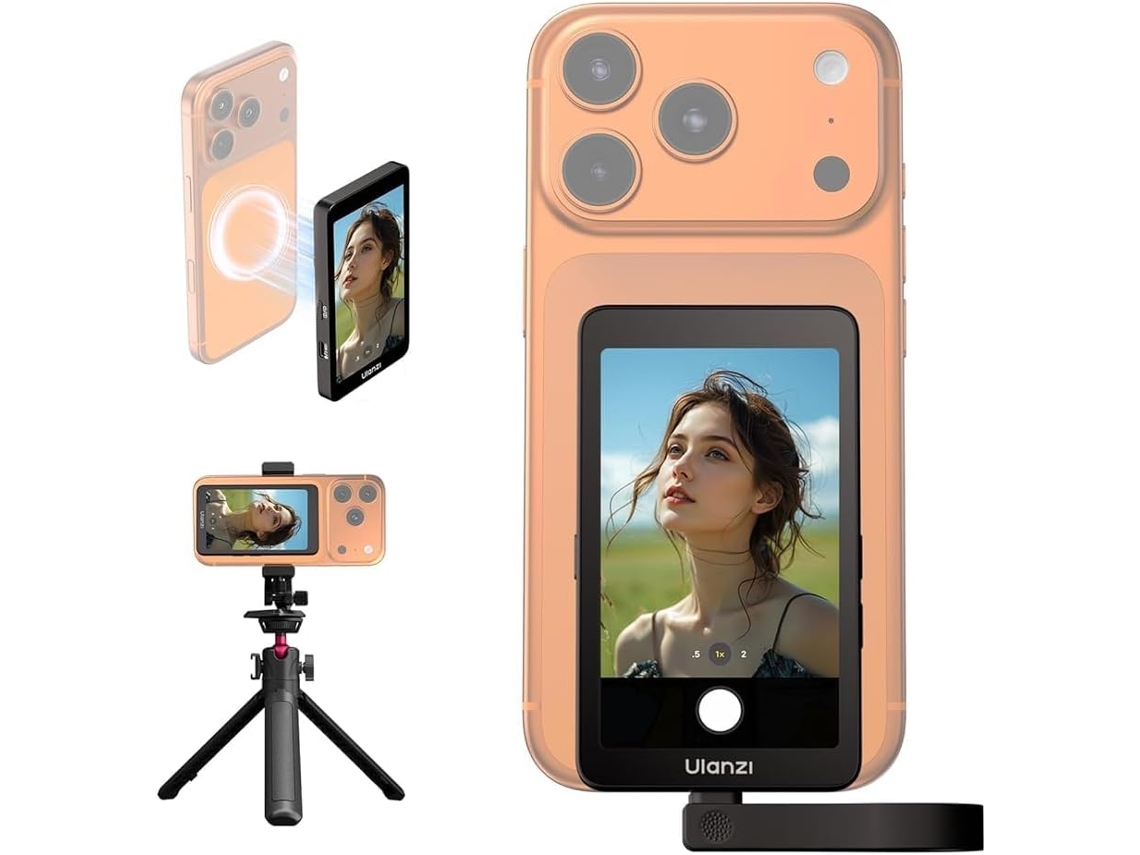 Monitor Magnético Para Selfies Com Tela De Pré-visualização 4k Para Transmissões Ao Vivo.