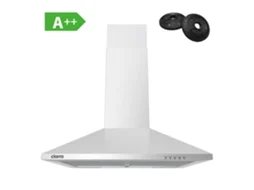 Exaustor Ciarra De Parede 60cm 370m³/h A++ Recirculação Com Filtros De Carvão (2 Peças) E Exaustão Externa 3 Modos Inox 201ss60
