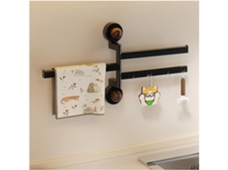 Suporte Giratório De 3 Braços Para Toalhas Cozinha Banheiro, Com Ventosa, Sem Necessidade De Furar, Resistente, Design