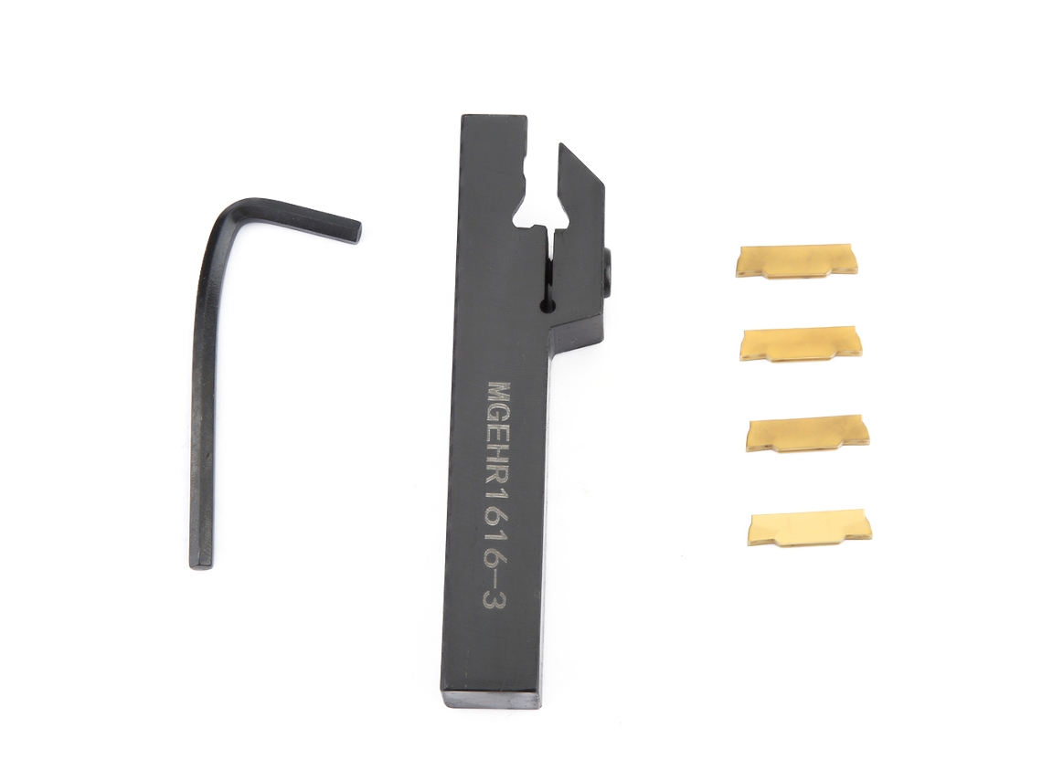 Laxiscreed Ferramenta Para Torno Cnc De Corte E Grooving Com 4 Inserts Dourados